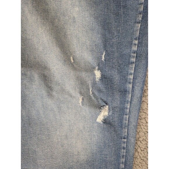 Lane Bryant Mid Rise Boyfriend Capri Jeans Size 28 (50×23) Distressed City Cute - Picture 3 of 11